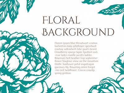 Floral Vector Background download floral floral background flowers hand drawn simple sketched vector vector background