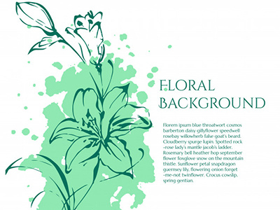 Floral Vector Background