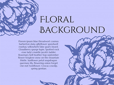 Floral Vector Background