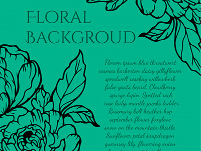 Floral Vector Background