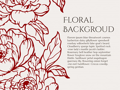 Floral Vector Background