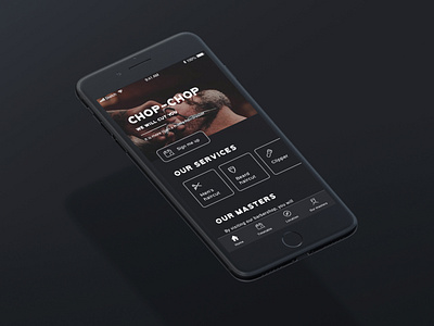 Barber app concept chop-chop