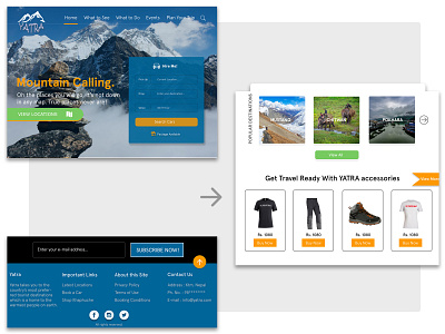yatra sections branding car rental community design e commerce footer landing page locations menu bar menu design newsletter photoshop travel travel agency travel website typography ui website concept website design