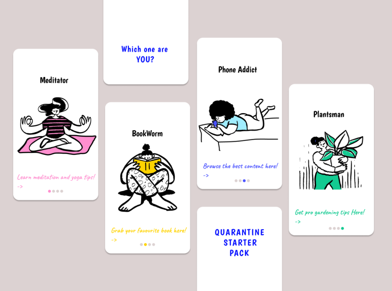 Quarantine Starter Pack by Sapana Karna on Dribbble