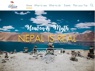 VisitNepal2020 design landingpage photoshop tourism typography ui ui dashboard visitnepal