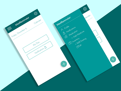 Med Reminder app design design med management medicine app mobile app design mobile ui notifications photoshop reminder typography ui ui dashboard