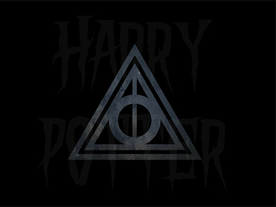 Harry Potter- Deathly Hallows branding community design dribbbleweeklywarmup film fun grow icon learning logo movie typography weekly challenge weekly warm up