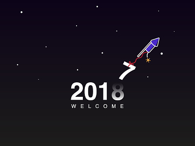 Happy New Year's Eve 🎆 fireworks flat helvetica illustrator logo new years eve nye skynight star tipography welcome