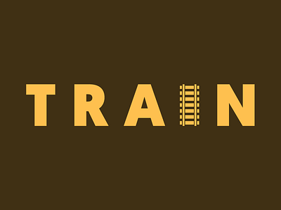 Train Track adobe flat icon illustrator logo logo idea logo inspiration logotype train track typography