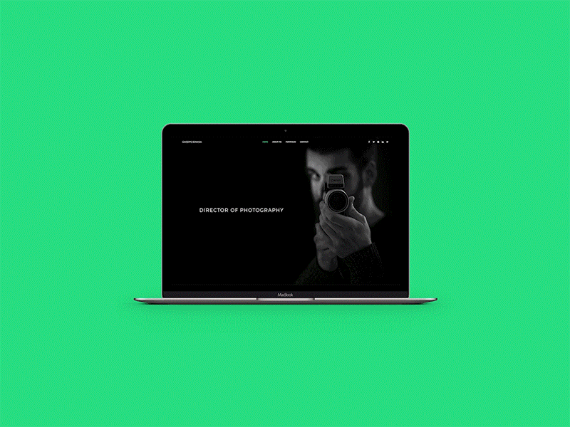 Presentation Landing Page Portfolio - Giuseppe Bonasia bootstrap css grid system homepage html javascript landing page onepage portfolio responsive webdesign