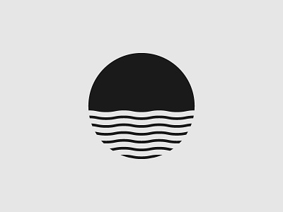 Sunset Logo Concept brand flat graphic design icon illustrator logo logo inspiration minimal monochromatic