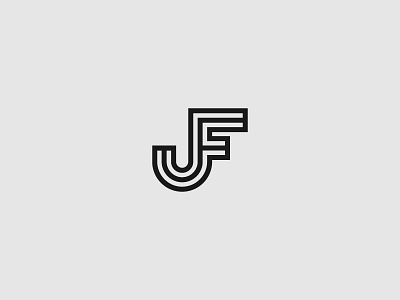 JF Monogram brand brand design branding flat graphic design illustrator jf monogram logo logo inspiration minimal monochromatic monogram monogram design monogram logo