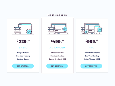 Pricing Tables design hosting pricing pricing tables web design