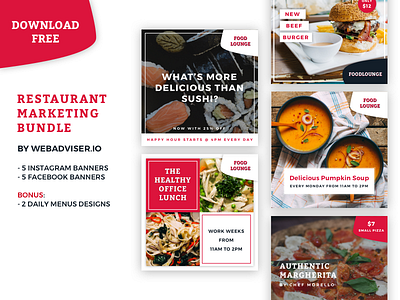 #SmallBusiness - Restaurant Marketing Bundle