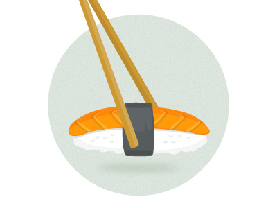 Sushi icon flat icon nori picto salmon sushi