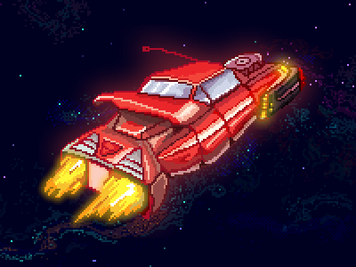 Game artwork - spaceship car concept art pixel pixel art space spaceship