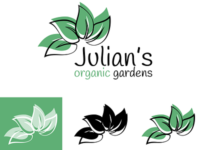 Organic gardens - Green logo