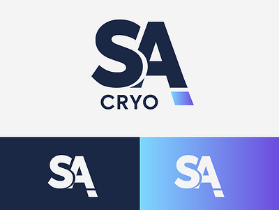 SA Cryo branding design digital graphic graphic design logo minimalist vector