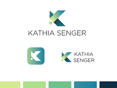 Kathia Senger Logotype branding design digital graphic k logo logo vector