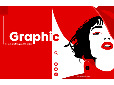 Web page "Graphic" art character design digital graphic illustration ui vector webdesign website