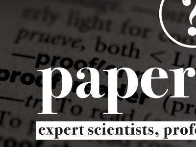 Papersmith white + background baseline logo proofreading scientific communication serif tagline
