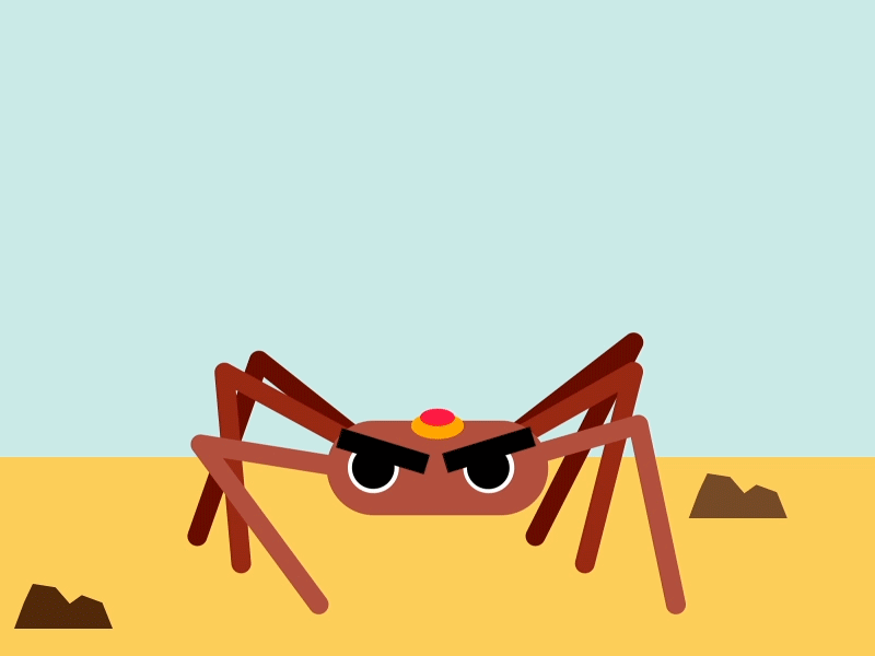 Crab Walk Cycle animation beach character animation design gif graphic graphic design loop motion design motion graphics rubber hose walk cycle