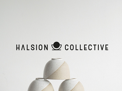 Halsion Collective Logo brand branding ceramics design graphic design identity logo mark wordmark