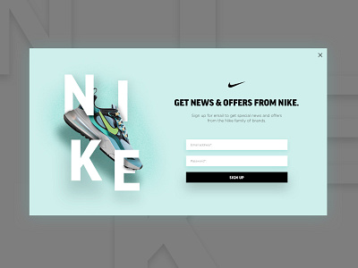 001 - Nike Signup 001 design nike nike air signup ui uichallenge uidesign