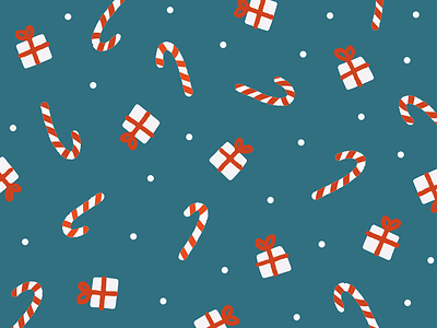 Candy Canes candy canes christmas gifts holiday illustration pattern present snow xmas