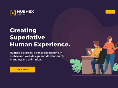Huehex Website Redesign flat design illustration ui uiuxdesign webdesign website