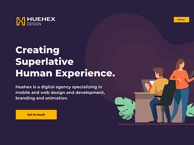 Huehex Website Redesign