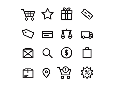 Ecommerce Icons ecommerceicons icons outline