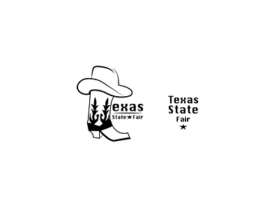 Conceptual Rebrand Texas State Fair boot cowboy boots cowboy hat cowboys logo state fair texas western