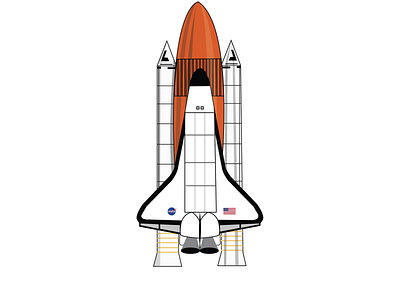 Space Shuttle illustration design illustration