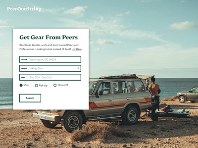 Peer Outfitting backpacking gear outdoors rentals
