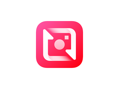 Repost for Instagram Icon appicon icon mobile icon red