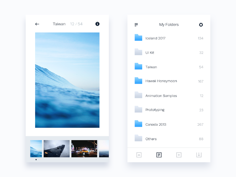 Folder App by Kazuya Horikirikawa on Dribbble