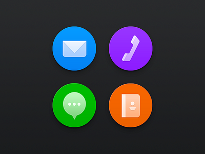 Preinstall App Icon android call chat color contact home icon icon set ios mail phone