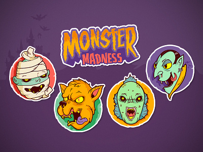 Monster Madness Stickerpack