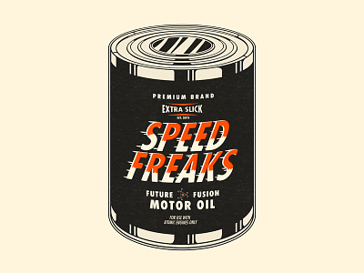 Speed Freaks Can art can print screen vector vintage