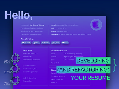 Developing And Refactoring Your Resume