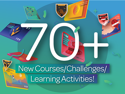 70 New Courses/Challenges/Learning Activities