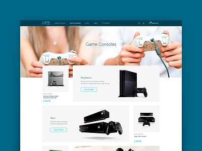 Ecommerce Store. Catalog Page