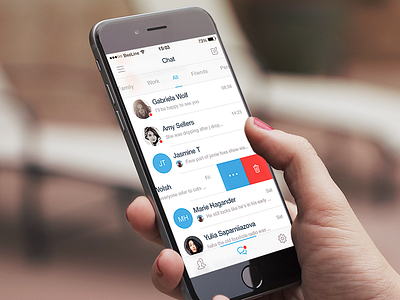 Messager App. Chat list app chat messager mobile ui ux