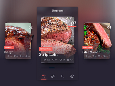 Kitchen Steak App. Recipes.