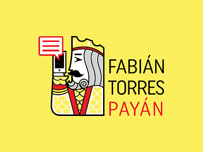 Logo Fabián Torres branding design digital marketing illustration king logo poker pokercard