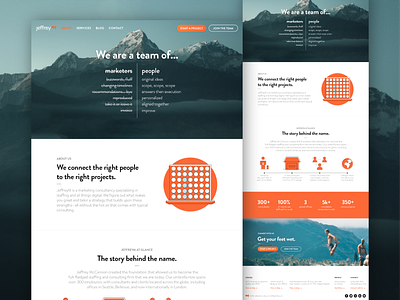 JeffreyM Website - About Page about page agency branding design illustration ui ux ux ui vector web web design website website design