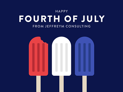 Happy Fourth of July! design flat graphic design icon illustration minimal social media vector web