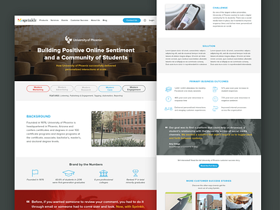 Sprinklr Customer Story Page branding clean corporate corporate design customer design identity landing landing page minimal story typogaphy ui ui ux ui design ux ux design web design website website design