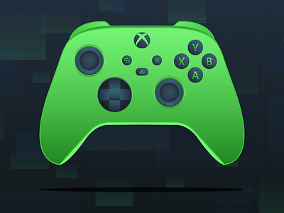 Xbox Controller branding controller gradient graphic design icon illustration microsoft vector video game xbox
